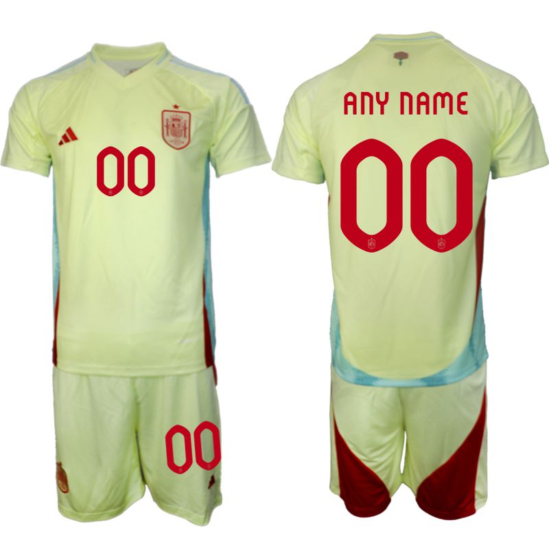 Men 2024-2025 Season Spain away green customized Soccer Jersey